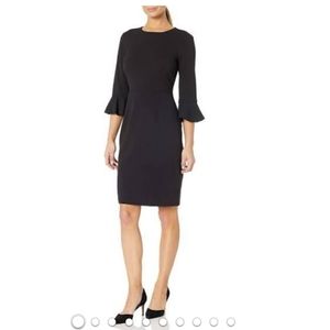 Marycraft Black Dress with Bell Sleeves